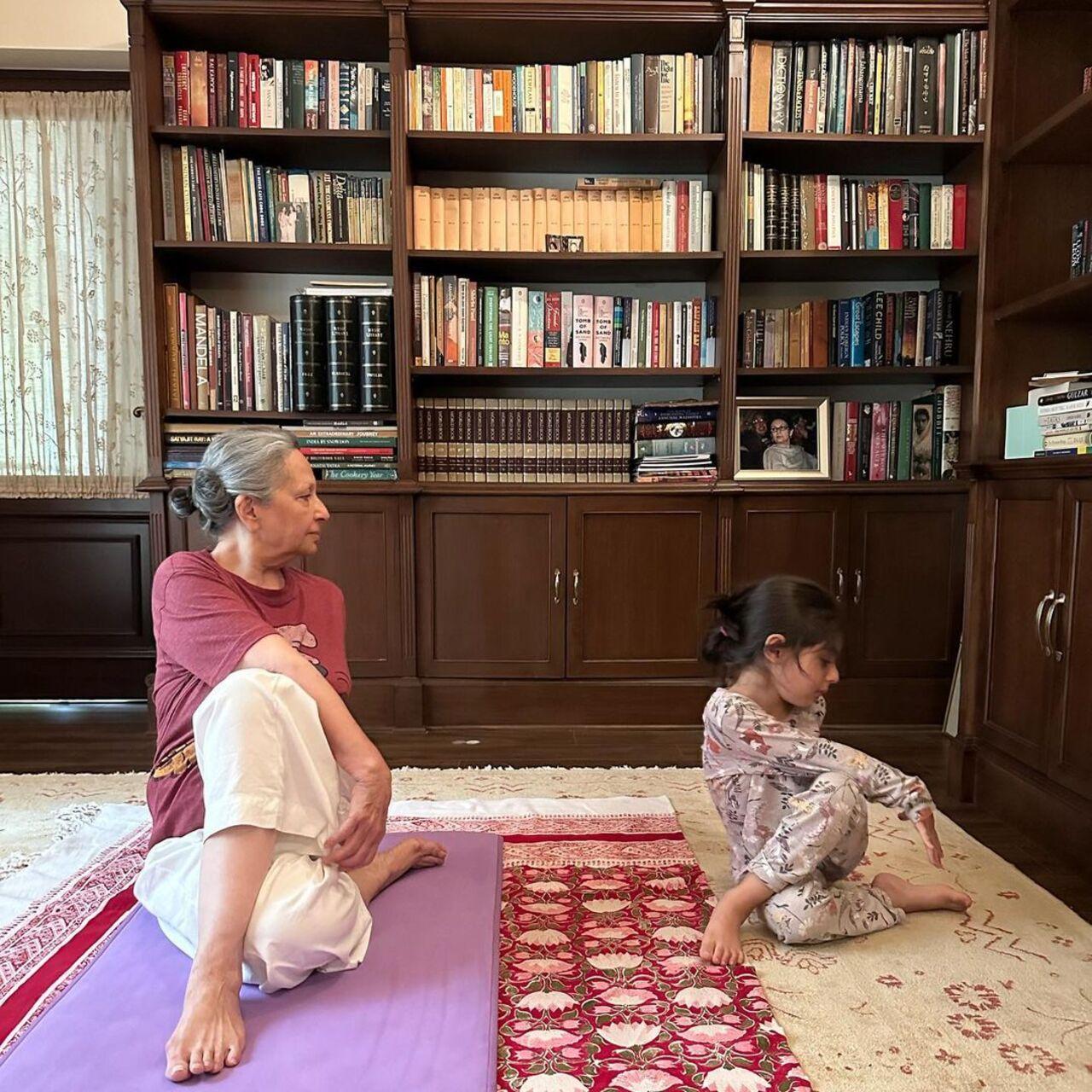 Inaaya Naumi Kemmu learnt yoga from her grandmother Sharmila Tagore